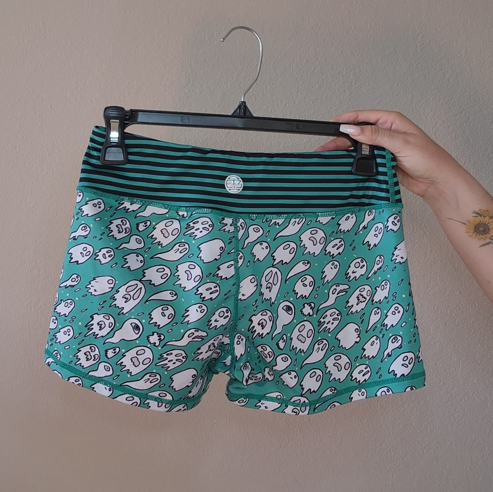 IAB spooky ghost workout shorts